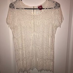 White lace top